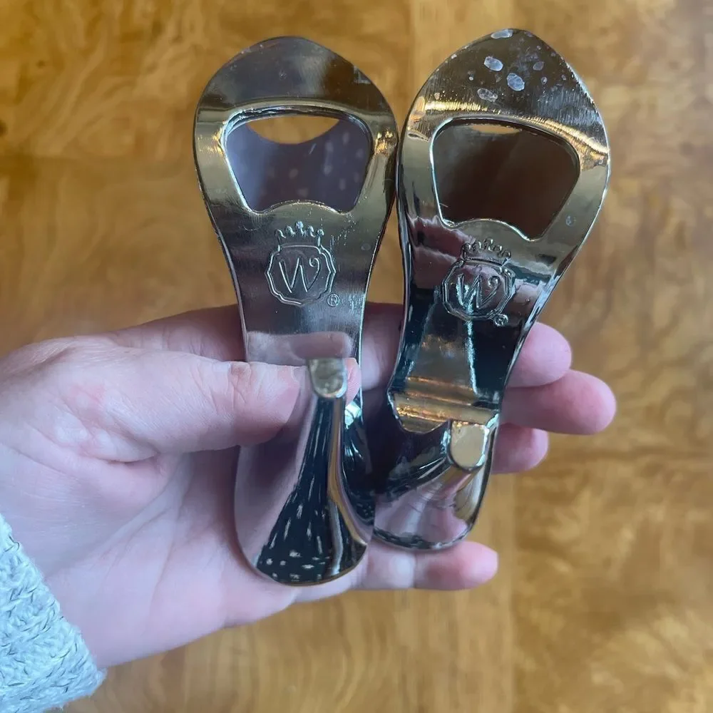 SILVER & Red Diamond High Heel Bottle Opener!